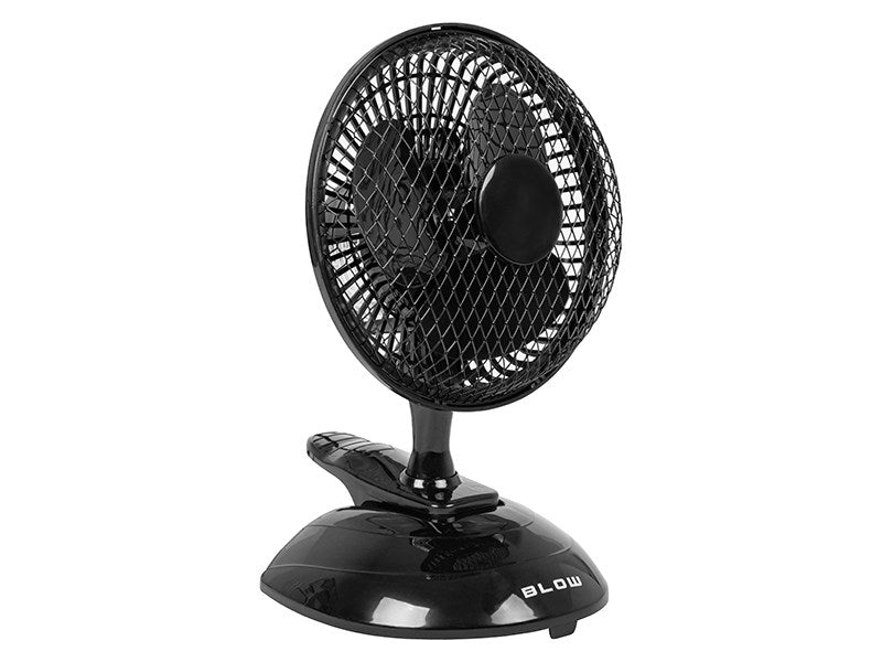 Настолен вентилатор 6"/15см щипка 25W 2в1 ЧЕРЕН