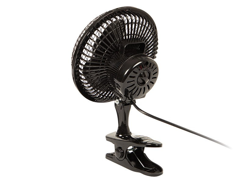 Настолен вентилатор 6"/15см щипка 25W 2в1 ЧЕРЕН