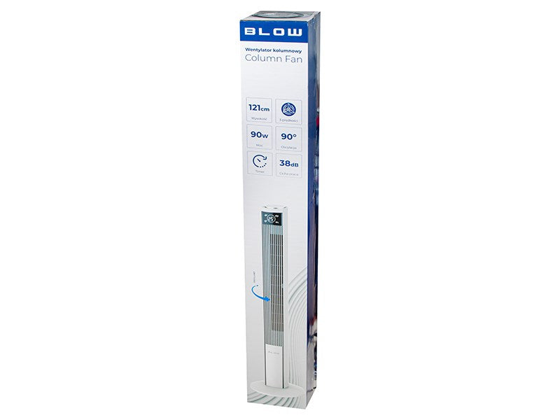 Колонен вентилатор XXL 90W Бял