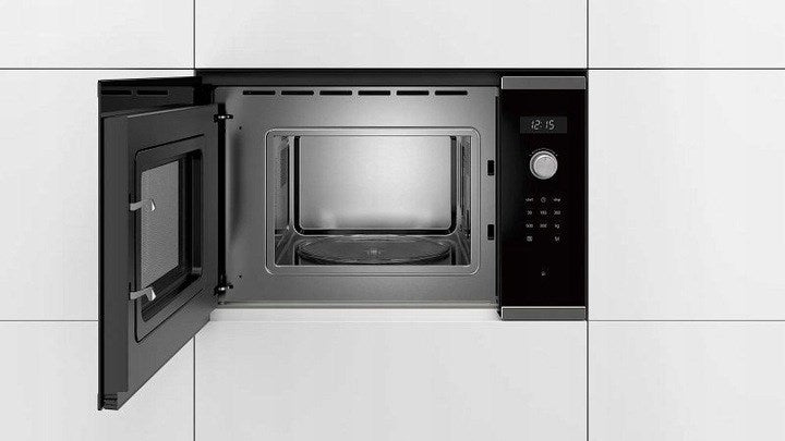 Микровълнова печка Bosch Serie 6 BFL524MS0 Черна, Неръждаема стомана Solo микровълнова фурна за вграждане 20 L 800 W