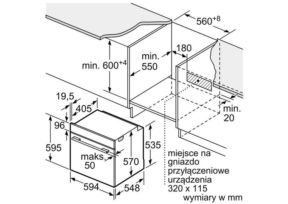 Фурна Bosch Serie 6 HBG537FB4 71 LA Черна