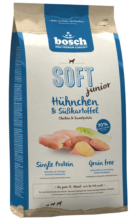 BOSCH Soft Junior Пиле и сладки картофи - суха храна за кучета - 2,5 кг