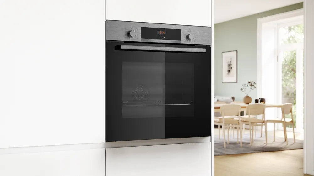 Bosch HBA553BR3F SER4, Фурна A+, ecoClean full+Hydro, 5 HM, инокс