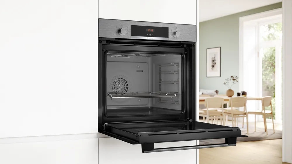 Bosch HBA553BR3F SER4, Фурна A+, ecoClean full+Hydro, 5 HM, инокс