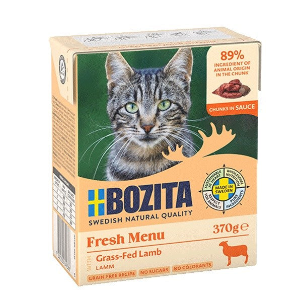 BOZITA Fresh Menu Агнешко в сос - мокра храна за котки - 370гр