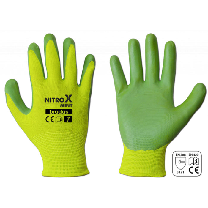 РЪКАВИЦИ РАЗМЕР: 7 BRADAS NITROX MINT