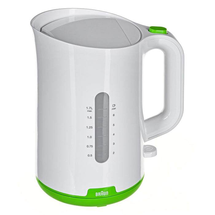 Електрическа кана Braun WK 1100 1.7 L 2200 W Зелена, Бяла