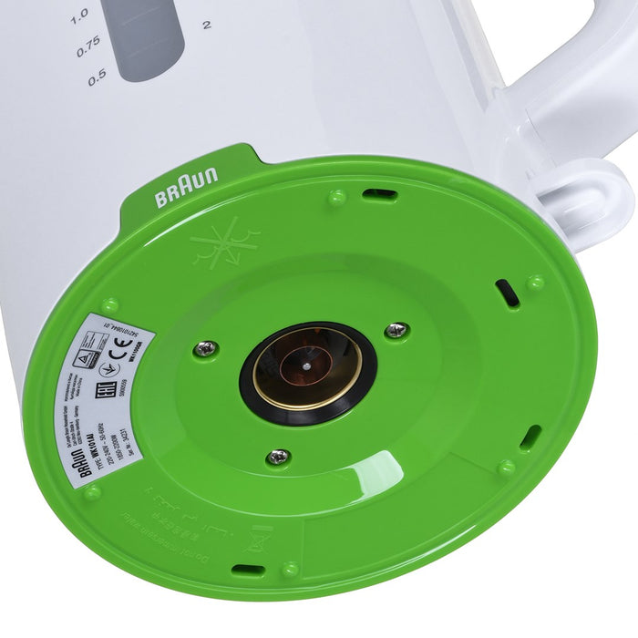 Електрическа кана Braun WK 1100 1.7 L 2200 W Зелена, Бяла
