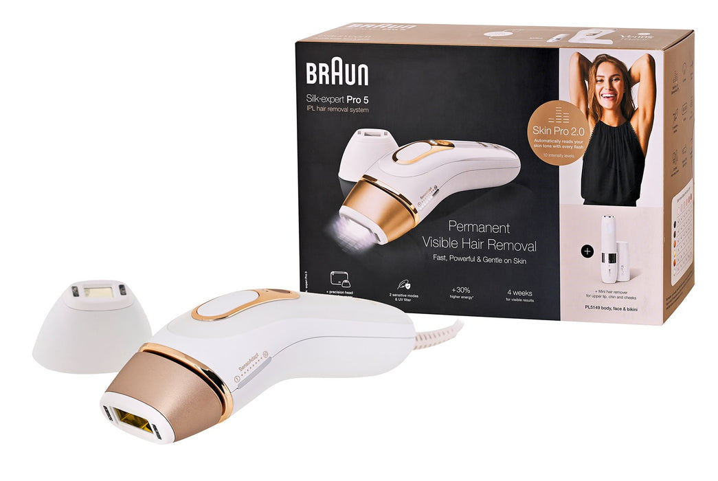 Braun IPL Silk-expert Pro 5 PL5149 златен, бял епилатор