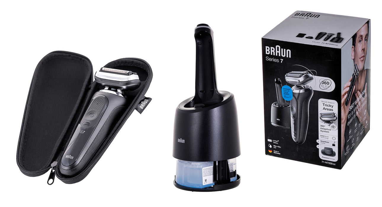Braun Series 7 71-N7200cc Мокро и сухо самобръсначка Черен