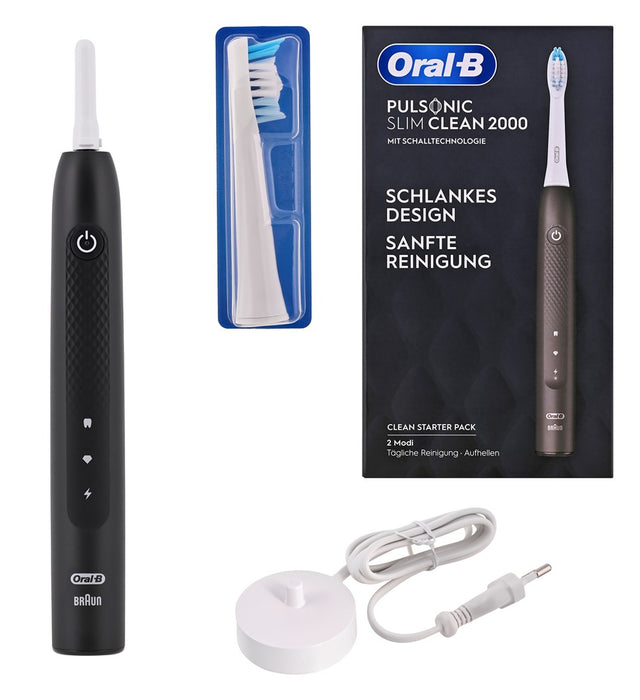 Oral-B Pulsonic Slim Clean 2000 звукова четка за зъби Черна