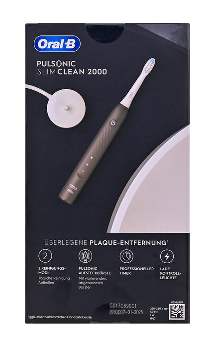 Oral-B Pulsonic Slim Clean 2000 звукова четка за зъби Черна