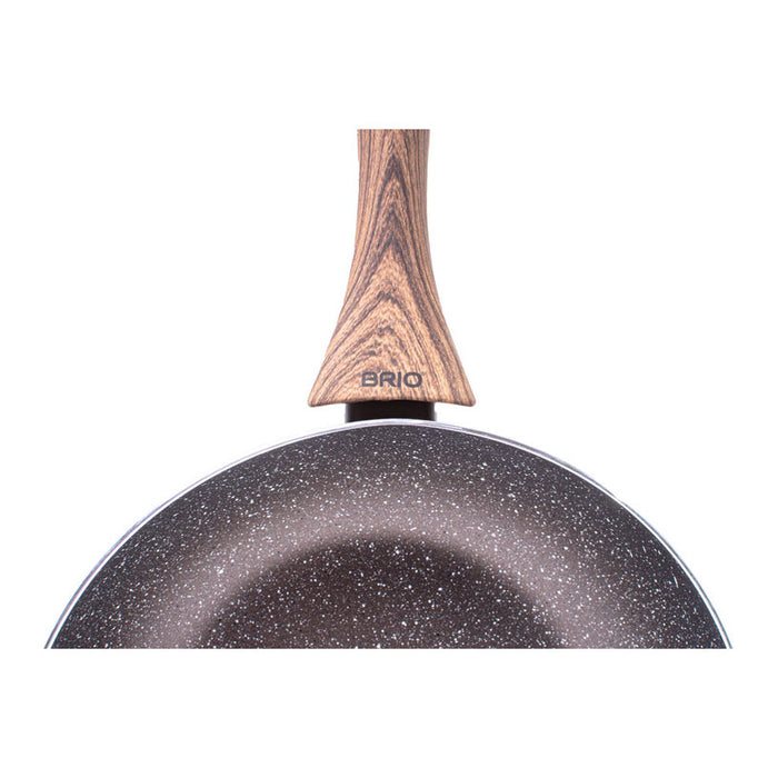 ТИГАН WOK 28CM BRIO MOCCA MARBLE