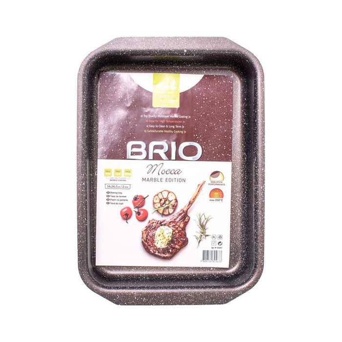 ТАВА ПРАВОЪГЪЛНА 34 X 24 X 7СМ BRIO MOCCA MARBLE
