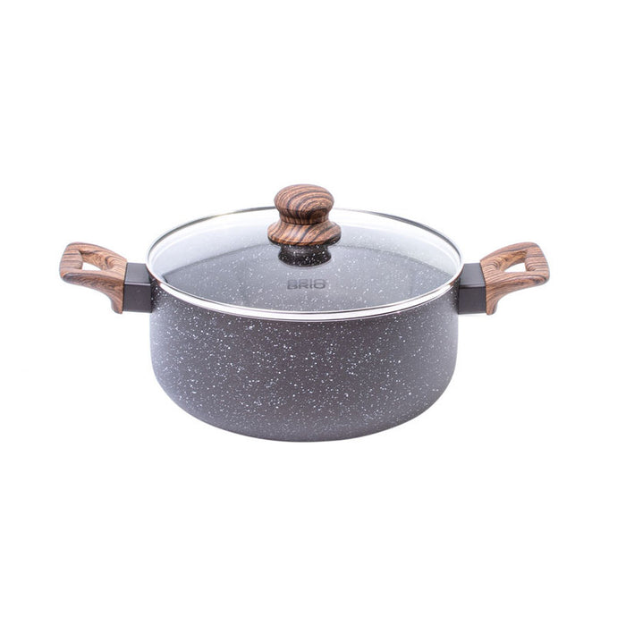 ТЕНДЖЕРА 24СМ 4.8L ИНДУКЦИЯ BRIO MOCCA MARBLE