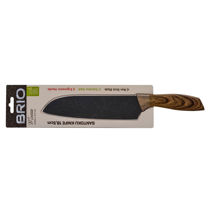 НОЖ SANTOKU 18.5 СМ BRIO MOCCA MARBLE