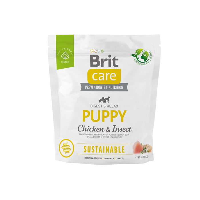 BRIT Care Dog Sustainable Puppy Chicken & Insect - суха храна за кучета - 1 кг