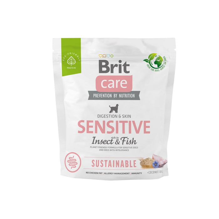 BRIT Care Dog Sustainable Sensitive Insect & Fish - суха храна за кучета - 1 кг