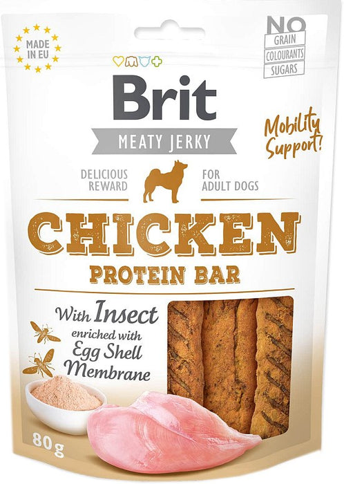 BRIT Meaty Jerky Meaty Protein bar Chicken - Лакомство за кучета - 80 гр