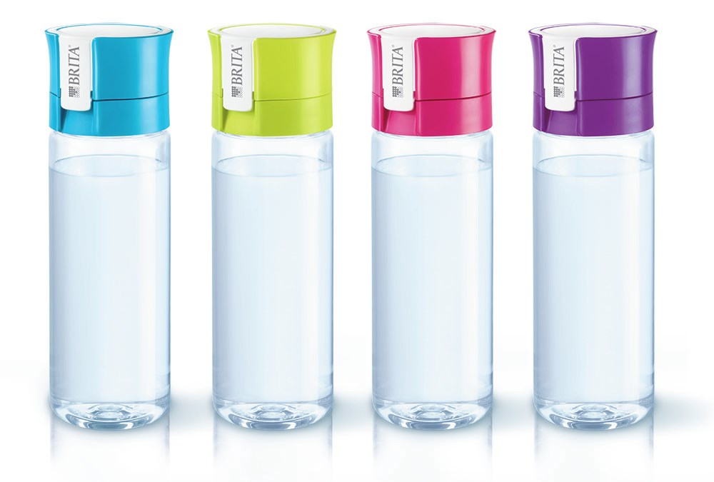 Brita Fill&Go лайм зелена филтърна бутилка +4 филтъра