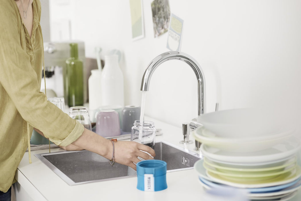 Brita Fill&Go лайм зелена филтърна бутилка +4 филтъра
