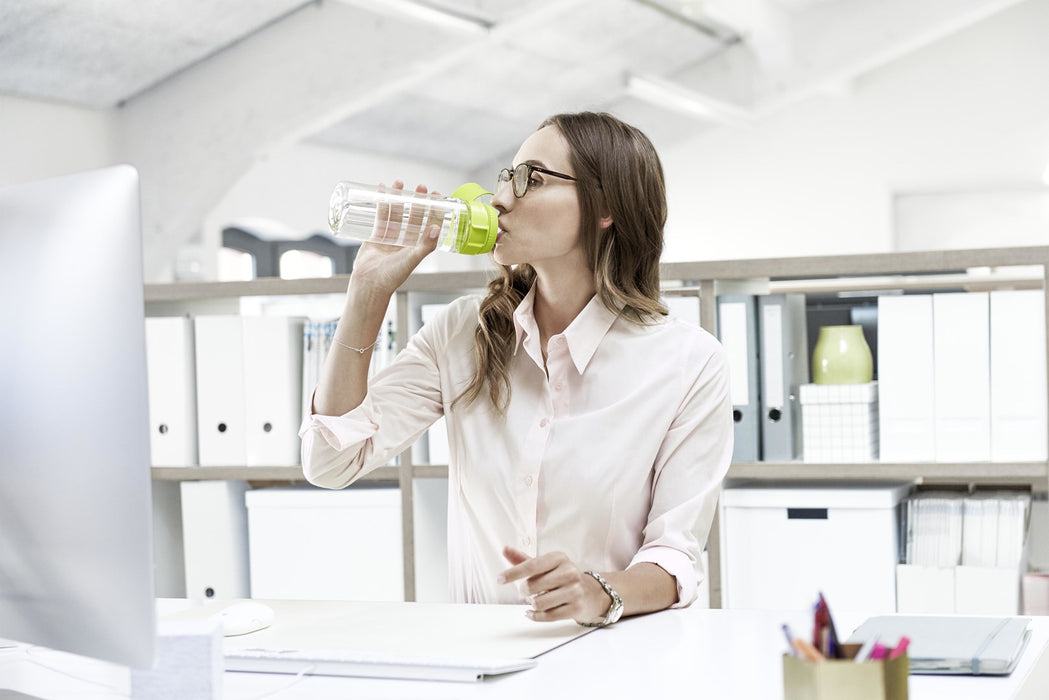 Brita Fill&Go лайм зелена филтърна бутилка +4 филтъра