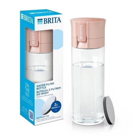 Brita Vital Filtering бутилка 0,6 л Пастел праскова