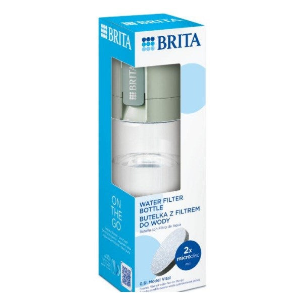 Brita Vital Filtering бутилка 0,6 л Пастелно зелено