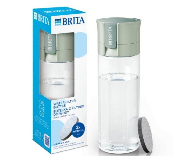 Brita Vital Filtering бутилка 0,6 л Пастелно зелено