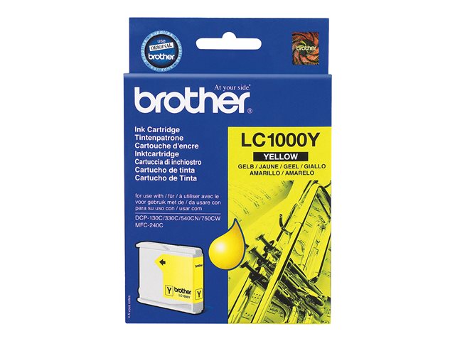 Жълта блистерна касета с мастило BROTHER