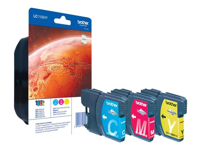 BROTHER Ink Cartridge Blister Pack Rainbow HTE Capacite DCP6690CW MFC-5890CN-6490CW-6890CW