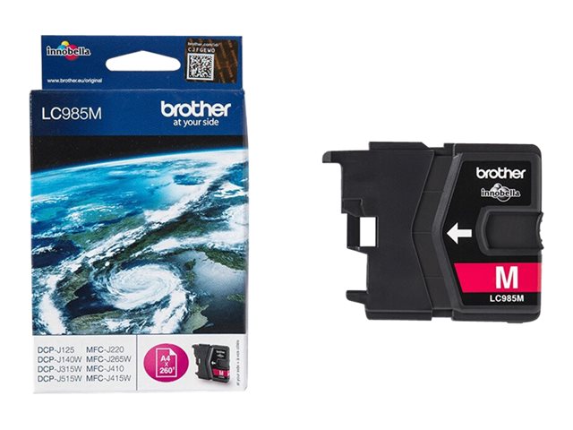 BROTHER LC-985 касета с мастило магента стандартен капацитет 260 страници 1 пакет блистер без аларма