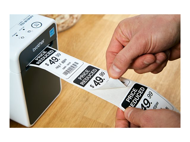 BROTHER TD-2125NWB Принтер за етикети Директен термален 63 mm 203 dpi 152.4 mm/sec USB 2.0 LAN сериен Wi-Fi USB 2.0 хост Bluetooth 5.2