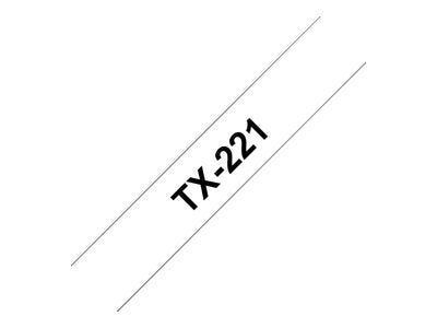 BROTHER P-Touch TX-221 черно на бяло 9 мм