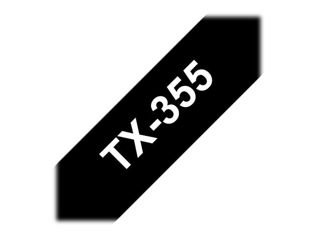 BROTHER P-Touch TX-355 бяло на черно 24 мм