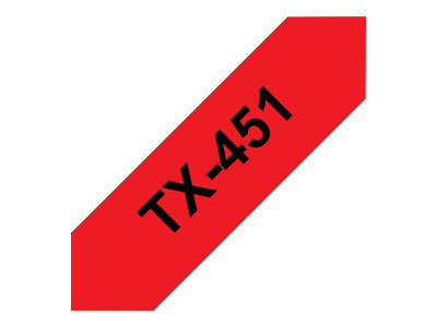 BROTHER P-Touch TX-451 черно на червено 24 мм