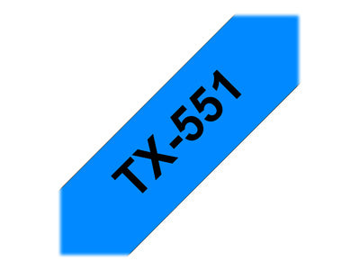 BROTHER P-Touch TX-551 черно на синьо 24 мм