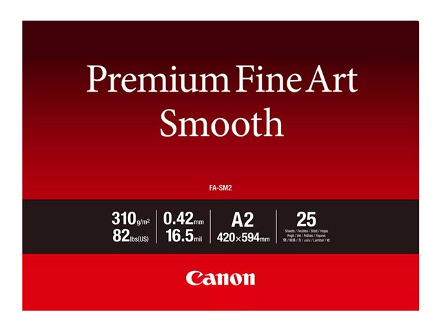 CANON FA-SM2 A2 25 листа Premium Fine Art Smooth Paper