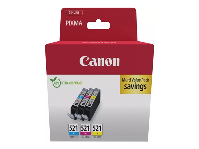 CANON CLI-521 Касета с мастило C/M/Y Pack SEC