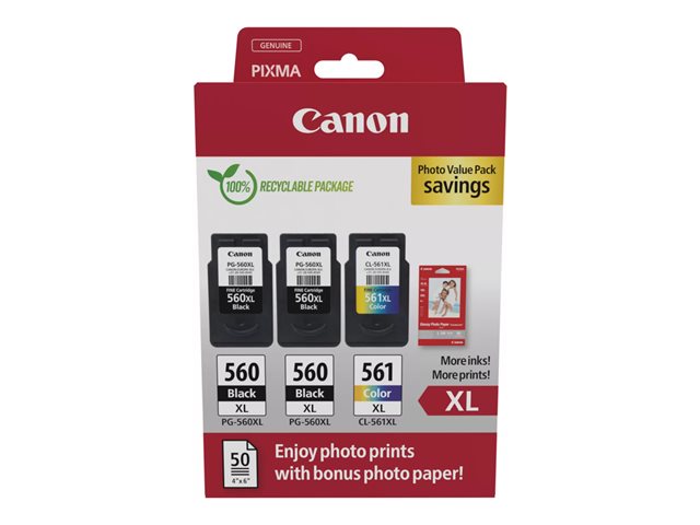 CANON 1LB PG-560XLx2/CL-561XL касета с мастило PVP