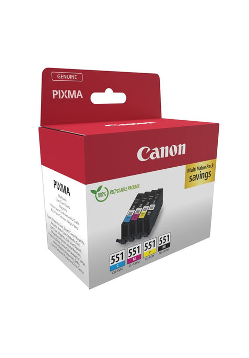CANON CLI-551 Касета с мастило C/M/Y/BK MULTI SEC