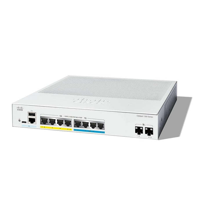 Cisco Catalyst 1300 4-портов 2.5GE, 4-портов GE, PoE, 2x10G SFP+
