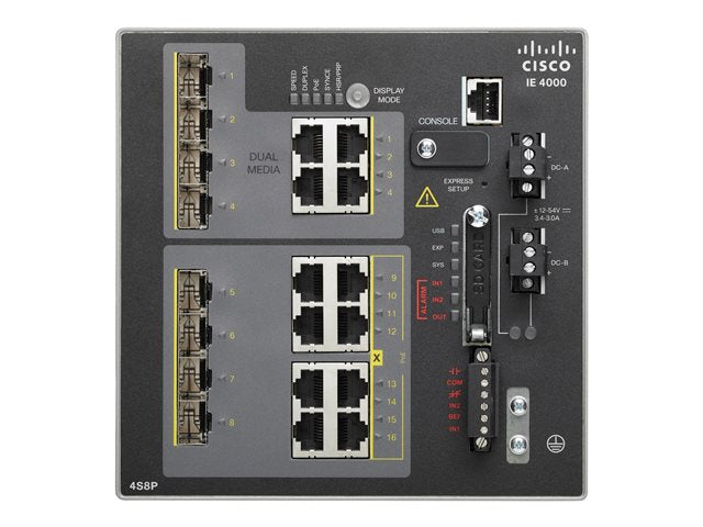 CISCO IE 4000 4 x combo 1G с 4 x 1G PoE. 4 x 1G Combo. LAN Bas