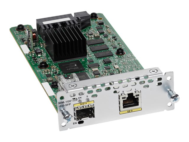 CISCO 1-портов GE WAN NIM. двурежимни RJ45 и SFP