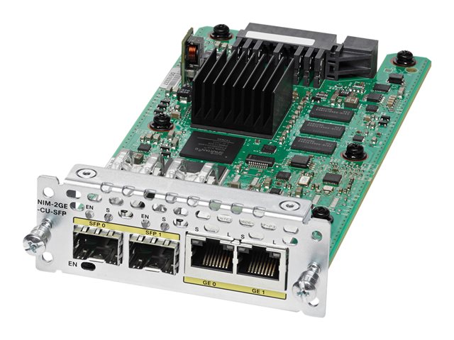 CISCO 2-портов GE WAN NIM. двурежимни RJ45 и SFP