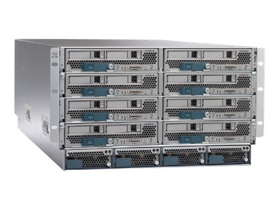CISCO UCS 5108 Blade Server AC2 Шаси 0 PSU 8 вентилатора 0 FEX