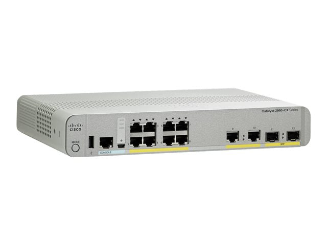 CISCO Catalyst 2960-CX 8-портова база за данни Lan