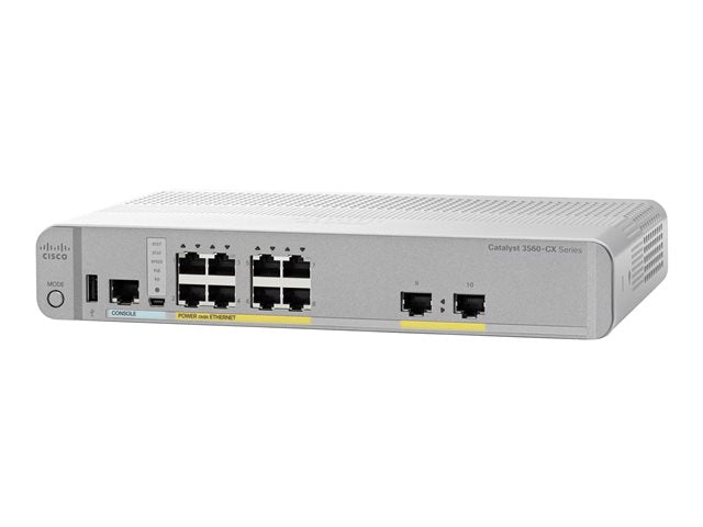 CISCO Catalyst 3560-CX PD PSE 8 порта PoE. 1G Uplinks IP Base