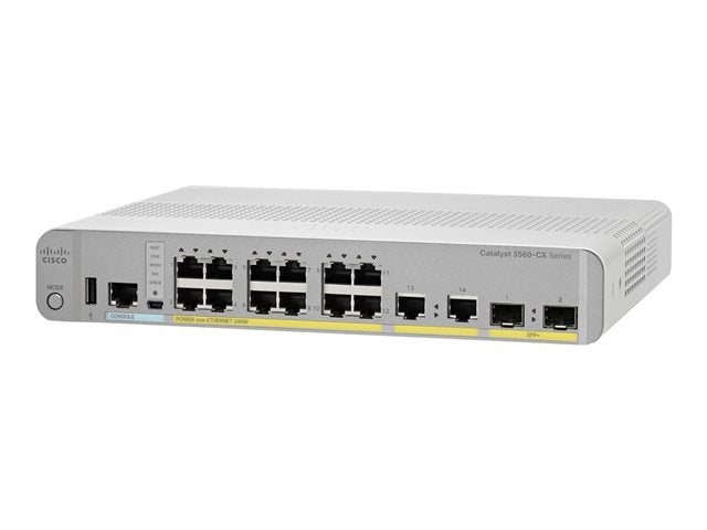 CISCO CAT3560-CX 12 порта PoE 10G Uplinks IPBase РЕКОНСТРУКТИРАН