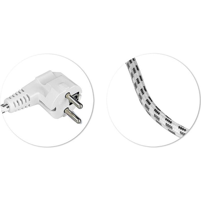 КАБЕЛ ТЕКСТИЛЕН 3X0.75MM2 H03 2M С ЩЕПСЕЛ COMMEL